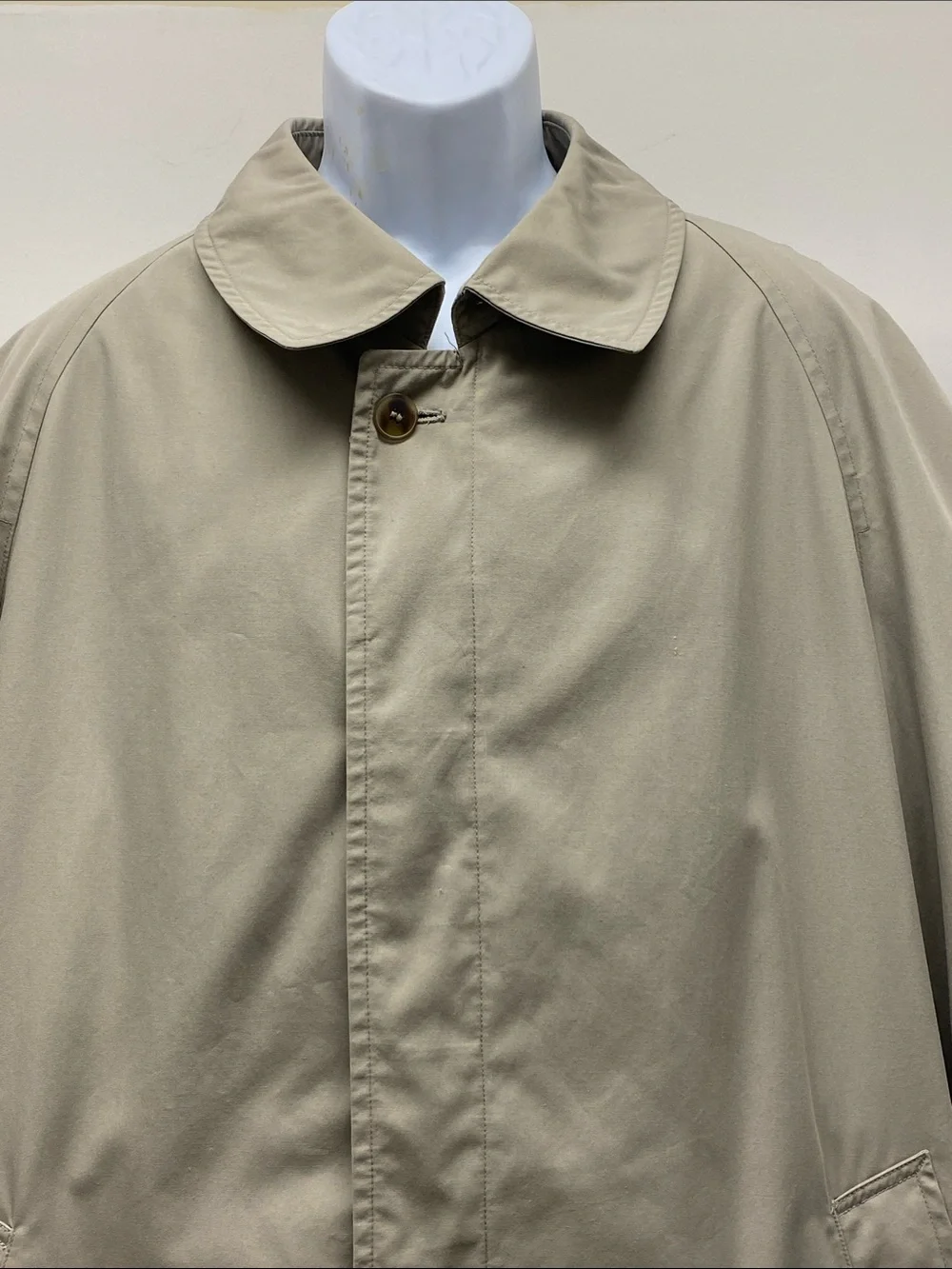 Brooks Brothers Vintage Classic Men's Tan Trench Coat Raincoat Overcoat